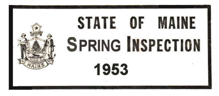 (image for) 1953 Maine Spring Inspection